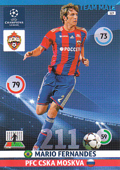 Mario Fernandes CSKA Moscow 2014/15 Panini Champions League #127